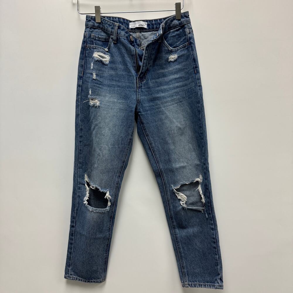 Vervet Los Angeles High Rise Distressed Denim Ankle Sz 25